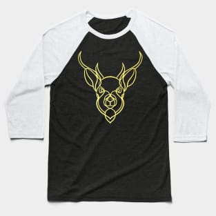 Deer line art Baseball T-Shirt